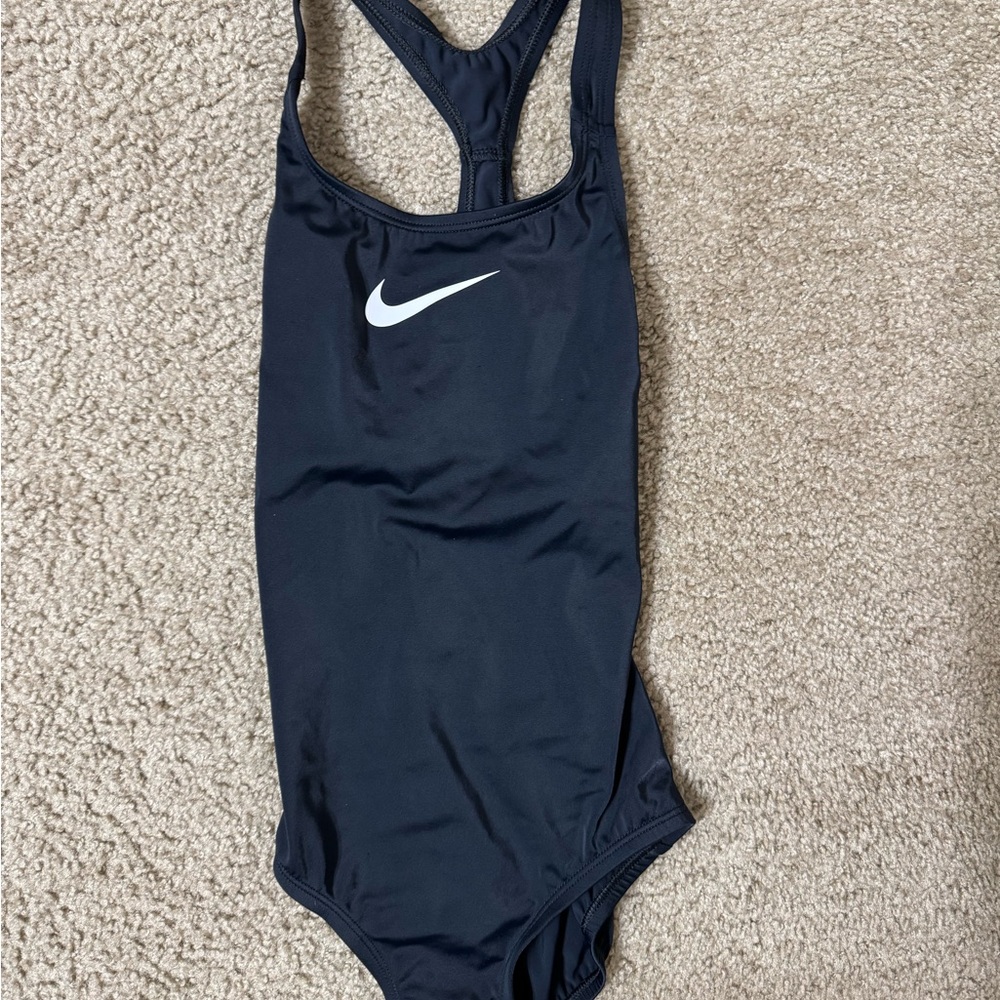 Nike Black/White Girls Swim 1 Piece